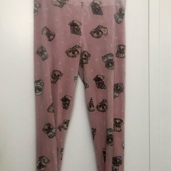 Pink pug pajama pants, size: S - Picture 2 of 9